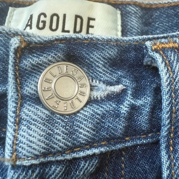 Agolde Classic Blue Jean Shorts
